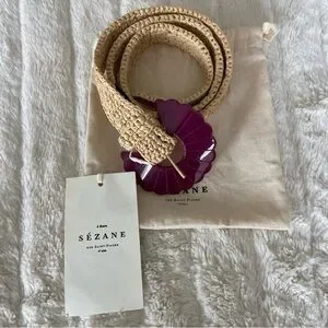 ?|NWT| Sézane Sandy Belt in Natural Raffia- 80cm Sezane | Accessories | Nwt Szane Sandy Belt In Natural  main image 3
